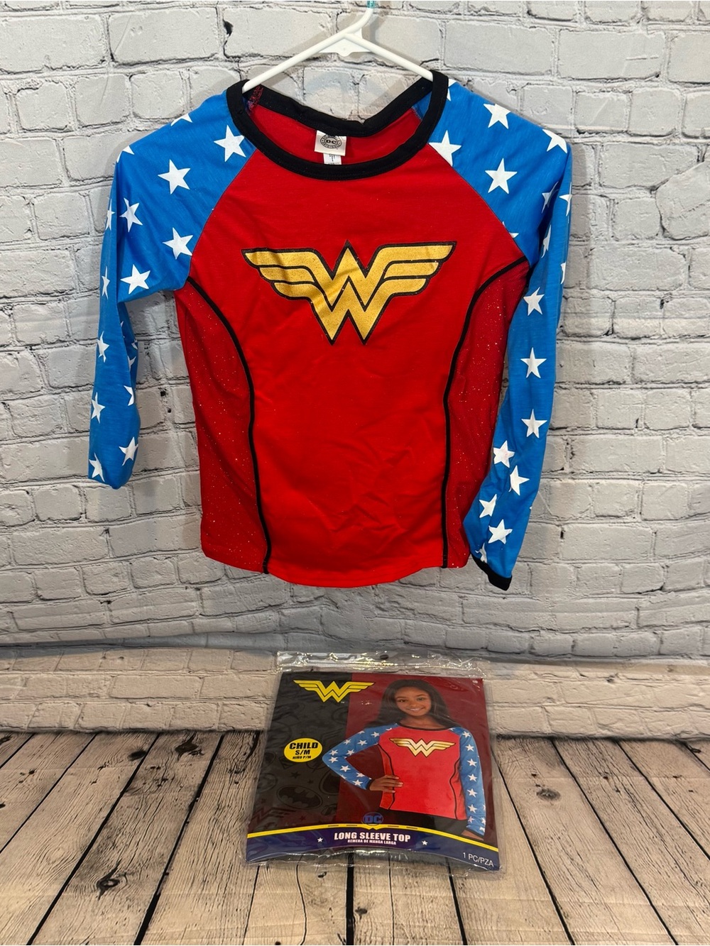 Wonder Woman Child Long Sleeve Halloween Costume Shirt